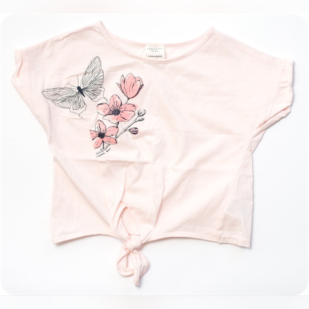 Carrement Beau pink tie-front short sleeve tee